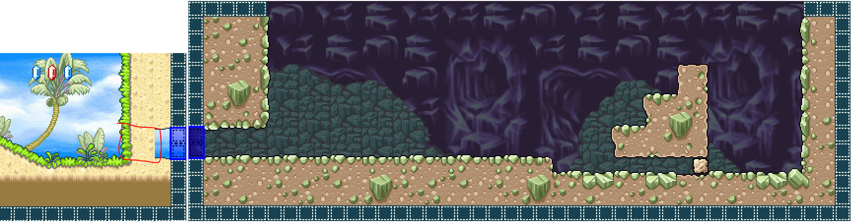 Hidden room is now enterable in Palm Tree Paradise
